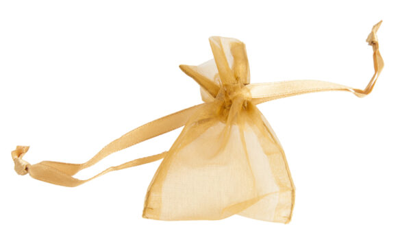 Organzapåse guld, 6x9 cm
