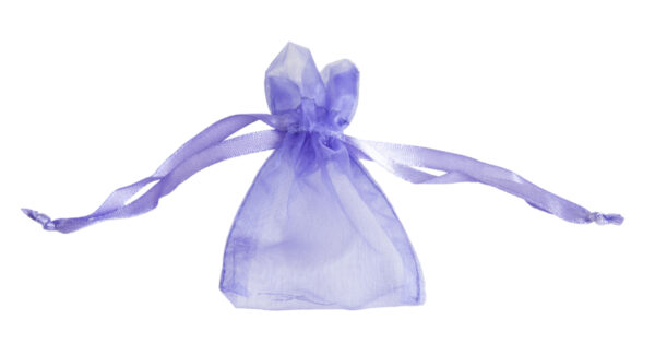 Organzapåse violett, 6x9 cm