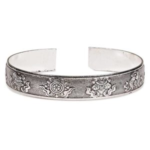 8 buddhistiska gynnsamma symboler, bangle armband