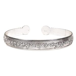 Om mani padme hum mantra, bangle armband