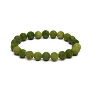 Grön Jade, armband 8 mm pärlor