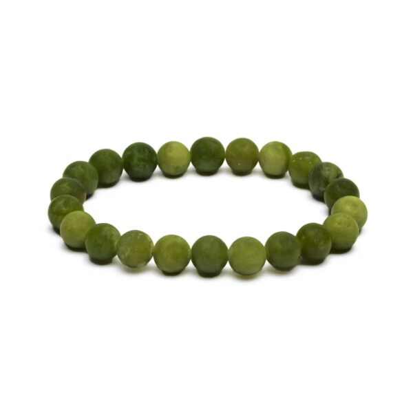 Grön Jade, armband 8 mm pärlor