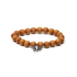Mala / Armband av sandelträ med Ganesh