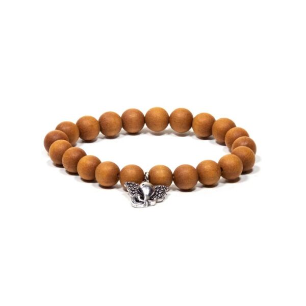 Mala / Armband av sandelträ med Ganesh