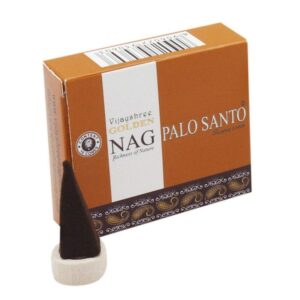 Golden nag palo santo rökelsekoner - Vijayshree