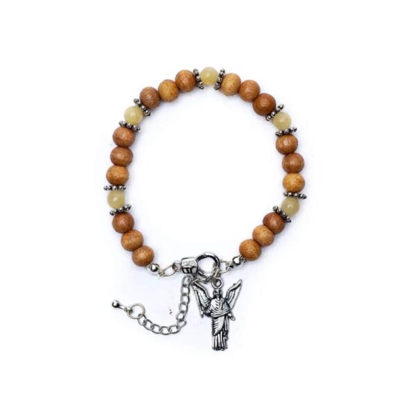 Armband ärkeängel Uriel av trä och citrin - Bild 2