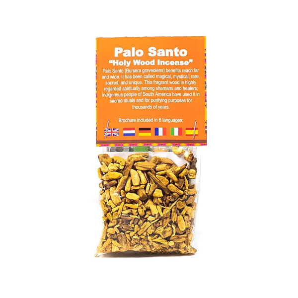 Palo Santo Heligt Trä rökelse chips, 20 gram