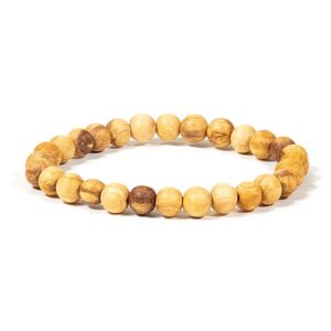 Palo Santo armband med runda pärlor