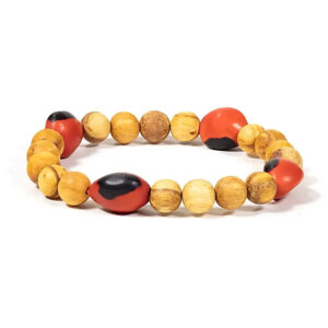 Armband Palo Santo och 4 Huayruro-pärlor