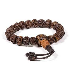 Mala armband, polerade rudraksha