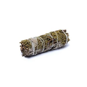 Enbär och vit salvia smudge