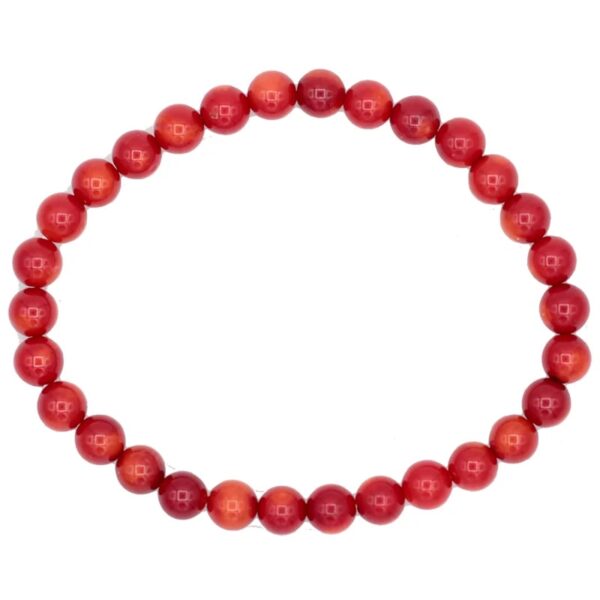 Armband bambukorall, 6 mm pärlor - Bild 2