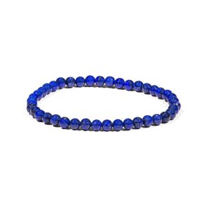 Armband lapis lazuli, 4 mm pärlor