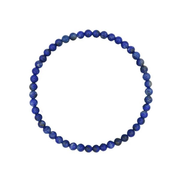 Armband lapis lazuli, 4 mm pärlor - Bild 2