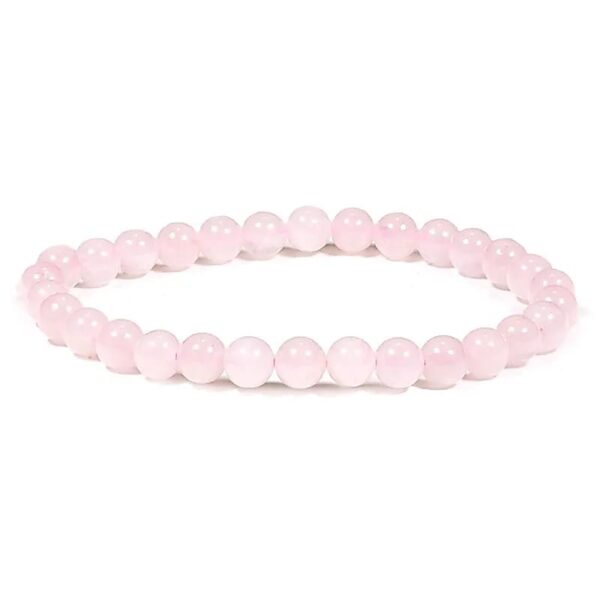 Armband rosenkvarts, 5mm pärlor