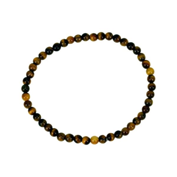 Armband tigeröga, 4 mm pärlor - Bild 2