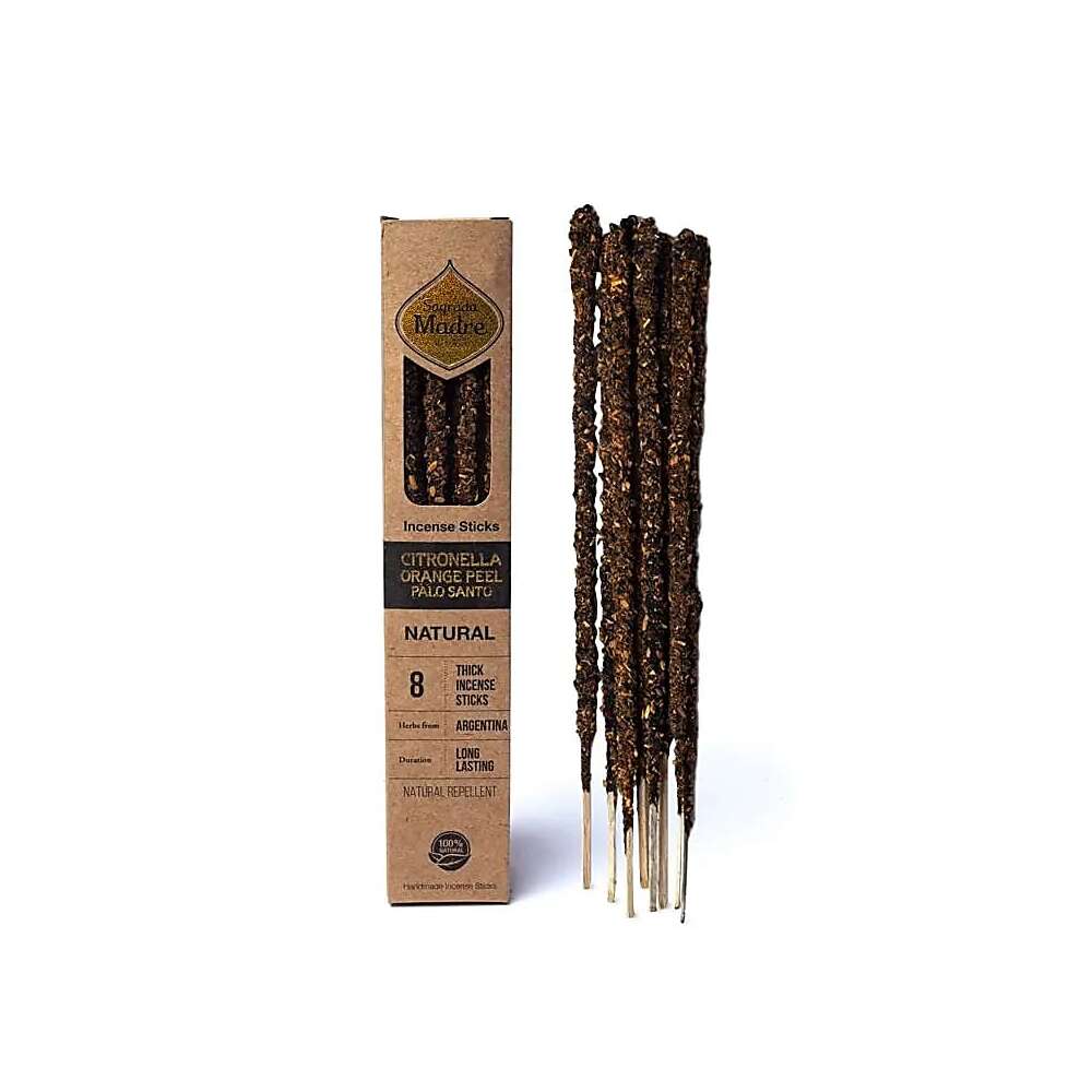Naturlig citronella, apelsin och palo santo rökelsepinnar - Sagrada Madre