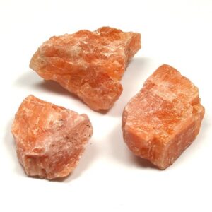 Orange Kalcit, rå, 3-5 cm