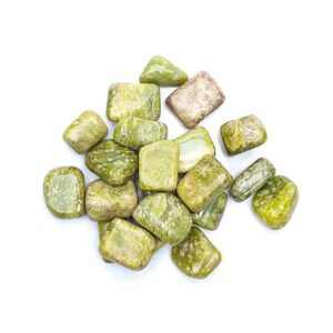 Gul serpentin, trumlad sten, 3-4 cm - Kvalitet A