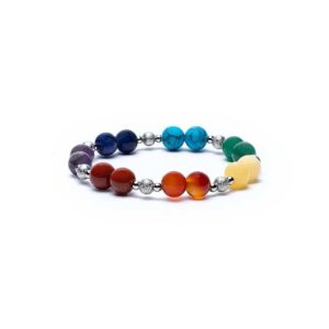 Sju chakra armband, elastiskt