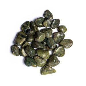 Grön Jaspis, trumlad sten, 2-4 cm - Kvalitet A