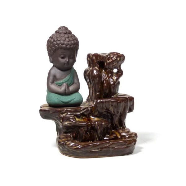 Backflow rökelsehållare Lilla Buddha, 12x9x7 cm - Bild 2