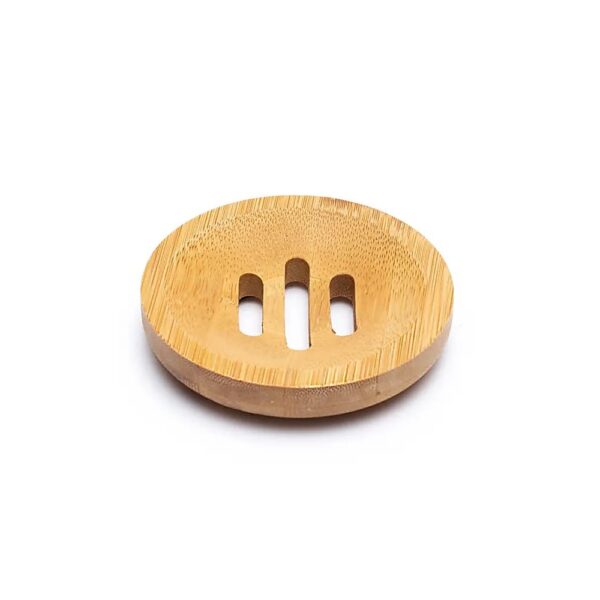 Rund bambutvålhållare, 8 cm