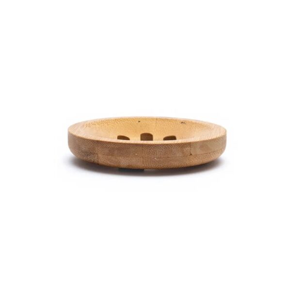 Rund bambutvålhållare, 8 cm - Bild 4