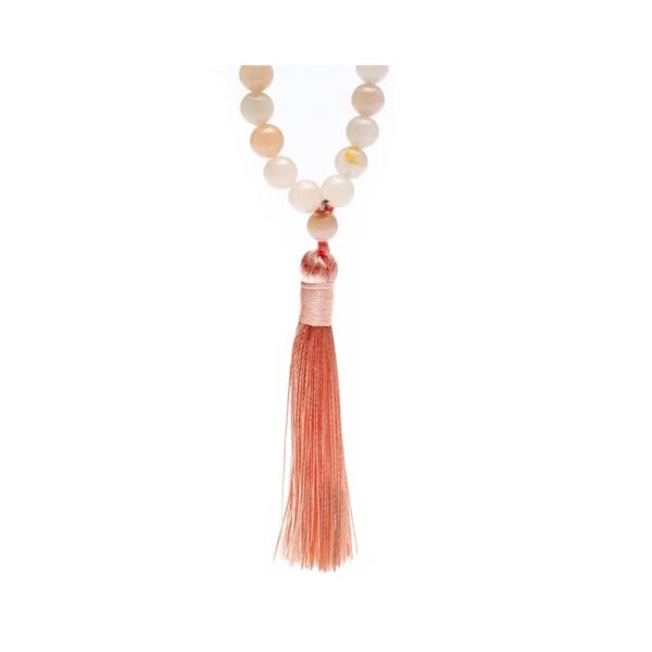 Mala rosa aventurin med tofs, 0,8 cm - Bild 4