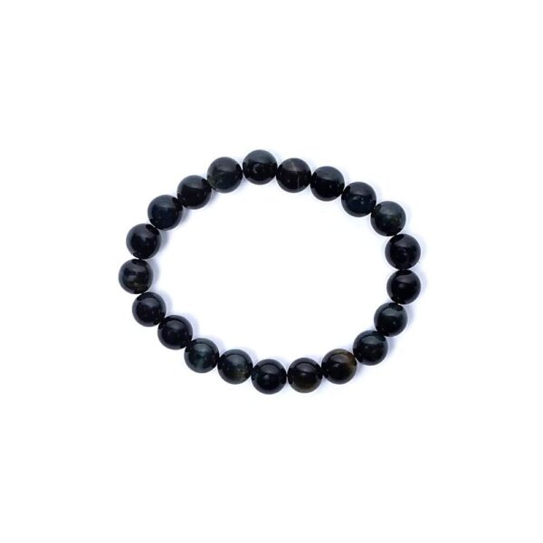 Armband blå tigeröga, elastiskt, 8 mm - Bild 2
