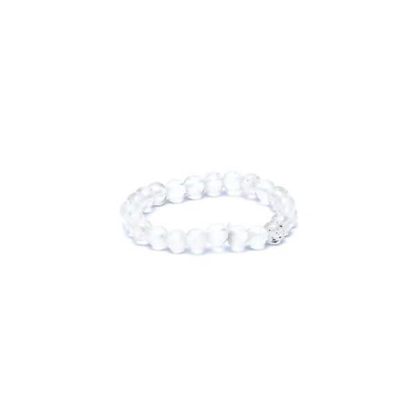 Ring bergkristall elastisk, 3mm