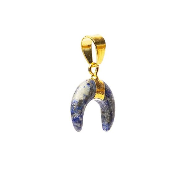 Halvmåne hänge lapis lazuli, ±2cm - Bild 2