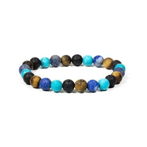 Armband med flera stenar, 8 mm