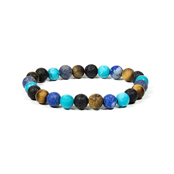 Armband med flera stenar, 8 mm