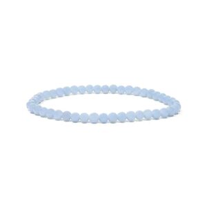 Armband med angelit, elastiskt, 4 mm