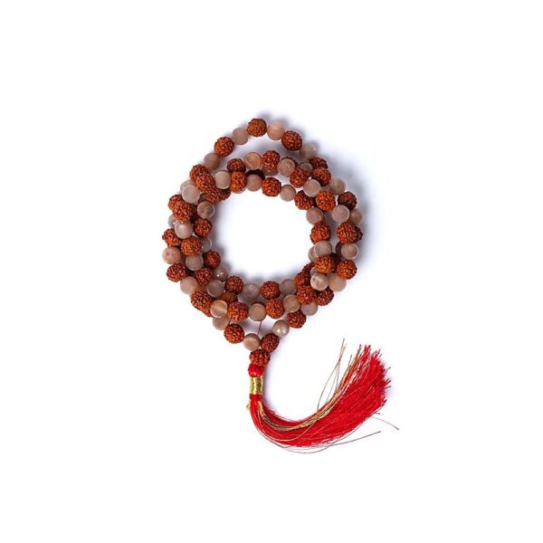 Mala persika månsten/rudraksha AA-kvalitet i påse, 0,6 cm - Bild 4
