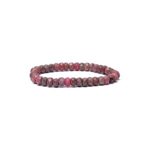 Armband thulit fasett AA-kvalitet, elastiskt, 6 mm