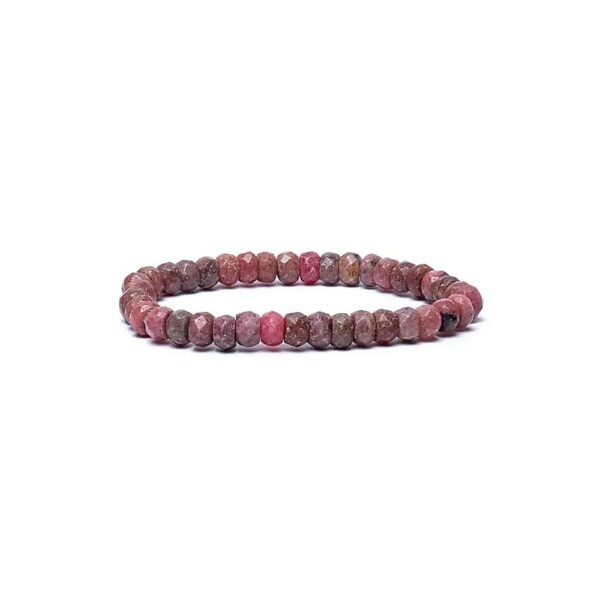 Armband thulit fasett AA-kvalitet, elastiskt, 6 mm