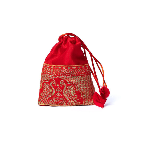 Helig basilika mala med thulit/rosenkvarts AA-kvalitet i påse, 0,8 cm - Bild 2