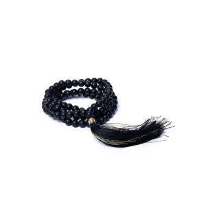 Mala svart onyx matt finish AA-kvalitet i påse, 0,6 cm