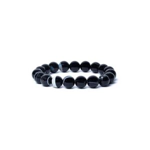 Armband Shiva öga agat AA-kvalitet, elastiskt, 10 mm