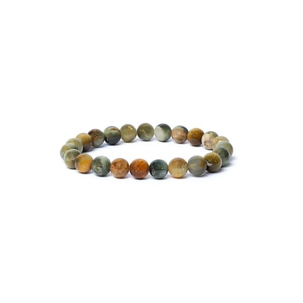 Armband kattöga AA-kvalitet, elastiskt, 8 mm