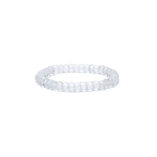 Armband bergskristall fasett AA-kvalitet, elastiskt, 8 mm