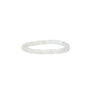 Armband regnbågsmånsten fasett AA-kvalitet, elastiskt, 6 mm
