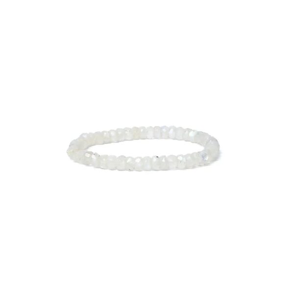 Armband regnbågsmånsten fasett AA-kvalitet, elastiskt, 6 mm