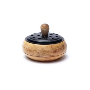 Rökelsekärl i mangoträ, 9x7cm