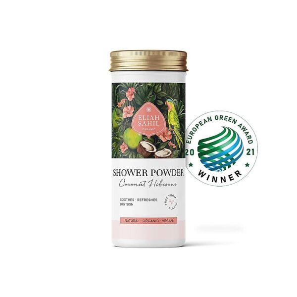 Duschpuder Kokos Hibiskus ekologisk Eliah Sahil, 90 g