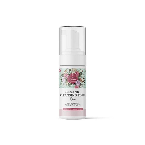 Ansiktsrengöringsskum Ros ekologisk Eliah Sahil, 110 ml