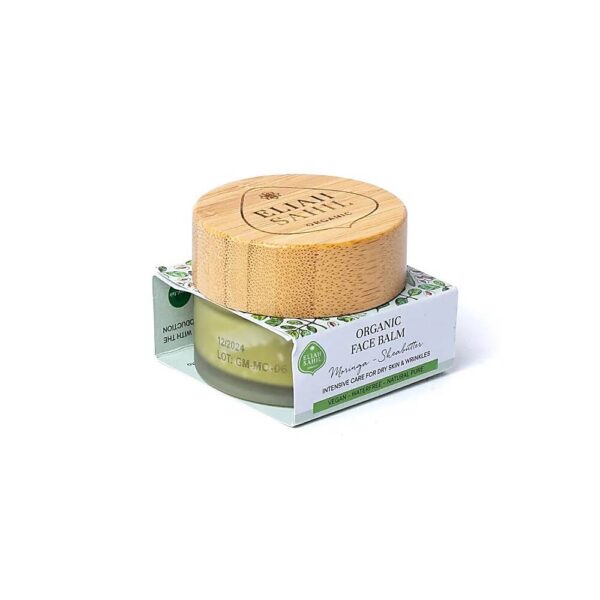 Ansiktsbalsam Moringa Sheasmör ekologisk Eliah Sahil, 15 ml - Bild 2