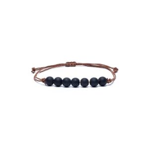 Armband obsidian justerbart, 6 mm